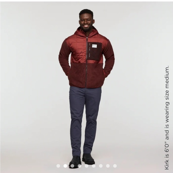 Cotopaxi Men's Medium Trico Hybrid Jacket Rusty Chestnut NWT Hood Insulated - Picture 3 of 15